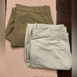 Two pair of men’s khaki golf pants